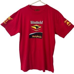 WINFIELD WORLD RALLY TEAM AUSTRALIA SHORT SLEEVE T- SHIRT SIZE M 100% PRESHRUNK
